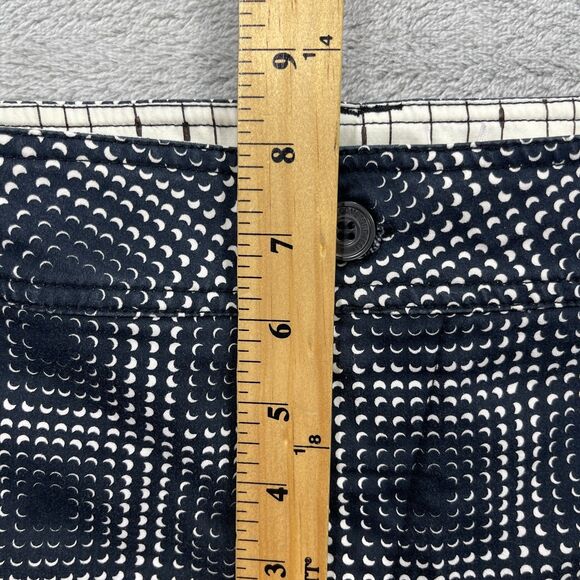 Volcom Chino Shorts Girls 7 Blue White Crescent Golf Blue Black Flat Front - Picture 10 of 12